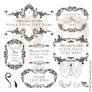 Hochzeit Vektor Clipart - Florales Png Design perfekt für diesen klassischen Look, mit Vintage Kronleuchter Digitaler Rahmen - Kommerzieller Gebrauch 10020