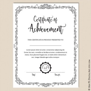 Page Border Certificate Frames Vintage Borders great as Award Diplomas Document Portrait Digital 8x11 Antique Heritage COMMERCIAL USE 10191 image 5