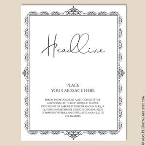 Page Border Certificate Frames Vintage Borders great as Award Diplomas Document Portrait Digital 8x11 Antique Heritage COMMERCIAL USE 10191 image 10