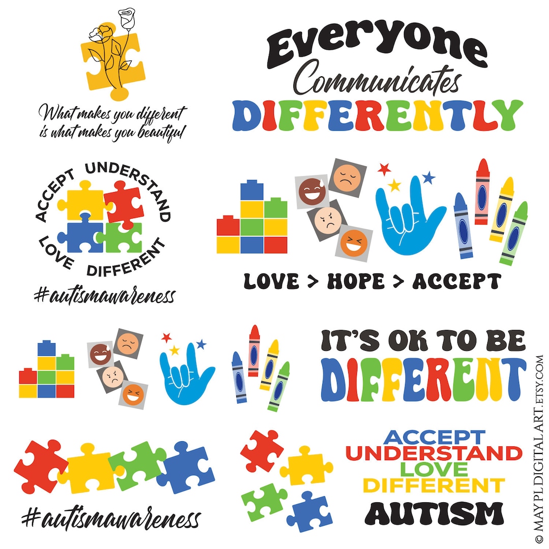 Diversity Clipart, Equality Inclusion Autism Awareness Png - Project ...