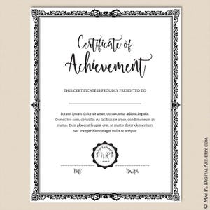 Page Borders Frames Black 8 x 11 Rectangle Digital VECTOR Decorative Retro French Ornate Borders Design Png Jpeg INSTANT Download 10157 image 3
