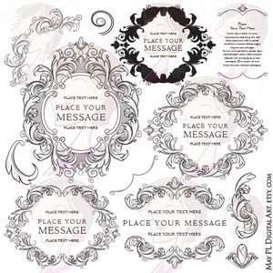 Akanthus Blatt Rahmen Clipart - Erstellen Sie ein Vintage Logo-Design und Marke Ihre Hochzeit oder Geschäft - FREE Kommerzielle Nutzung 10296