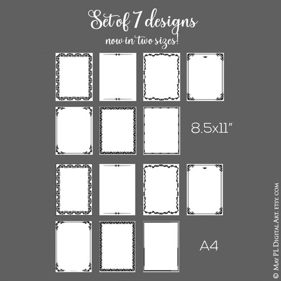 Black Chart Border Design