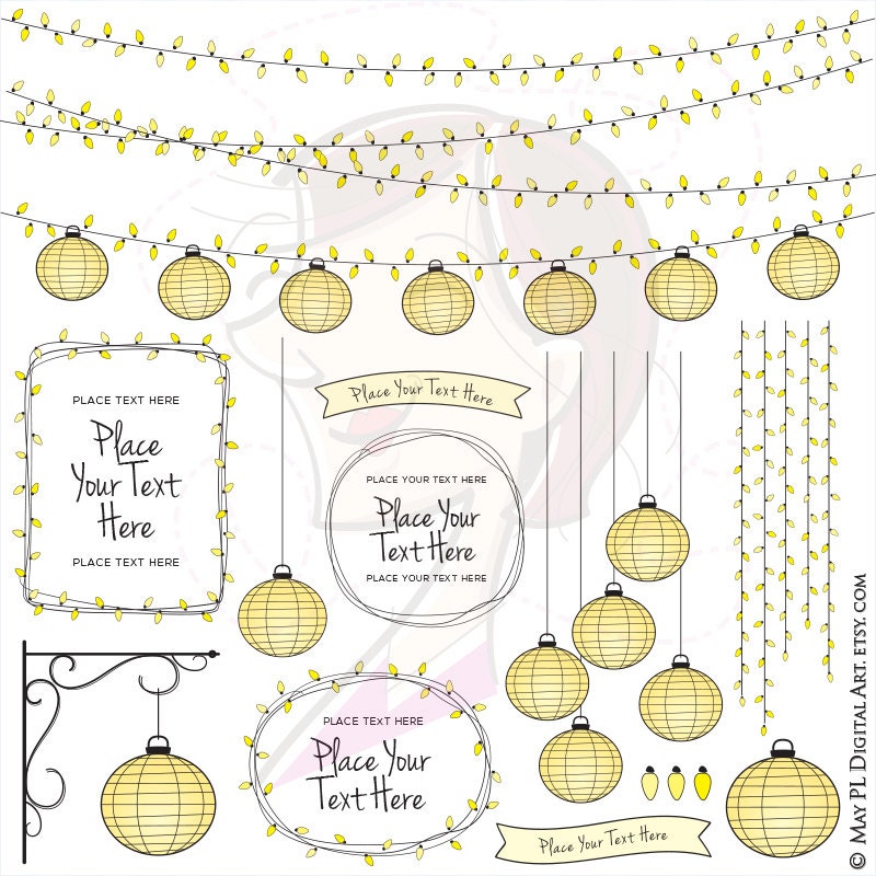 String Lights Vector Outdoor Paper Lantern Clipart Diy Wedding - Paper Lanterns Diy Wedding Invitation String Lights Vector Outdoor Paper Lantern Clipart Diy Wedding - Paper Lanterns Diy Wedding Invitation