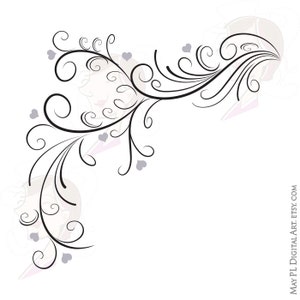 Download Swirl Border Png Vector Clipart easily insert these ...
