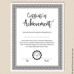 Page Border Certificate Frames Vintage Borders great as Award Diplomas Document Portrait Digital 8x11 Antique Heritage COMMERCIAL USE 10191 image 6