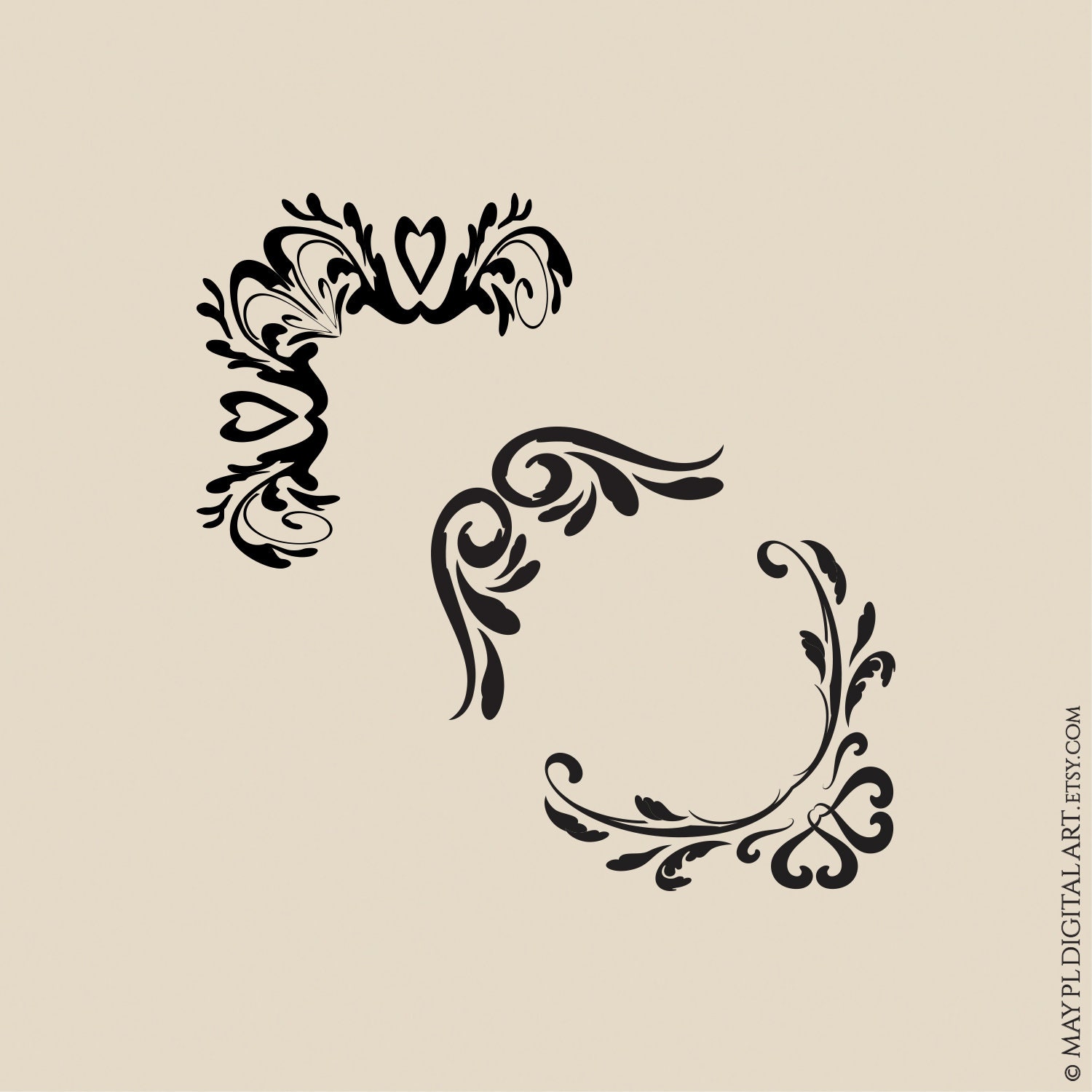 corner-borders-decorative-designs-vintage-page-corners-heritage-filigree-classic-flourish-swirl-ornaments-10917-etsy