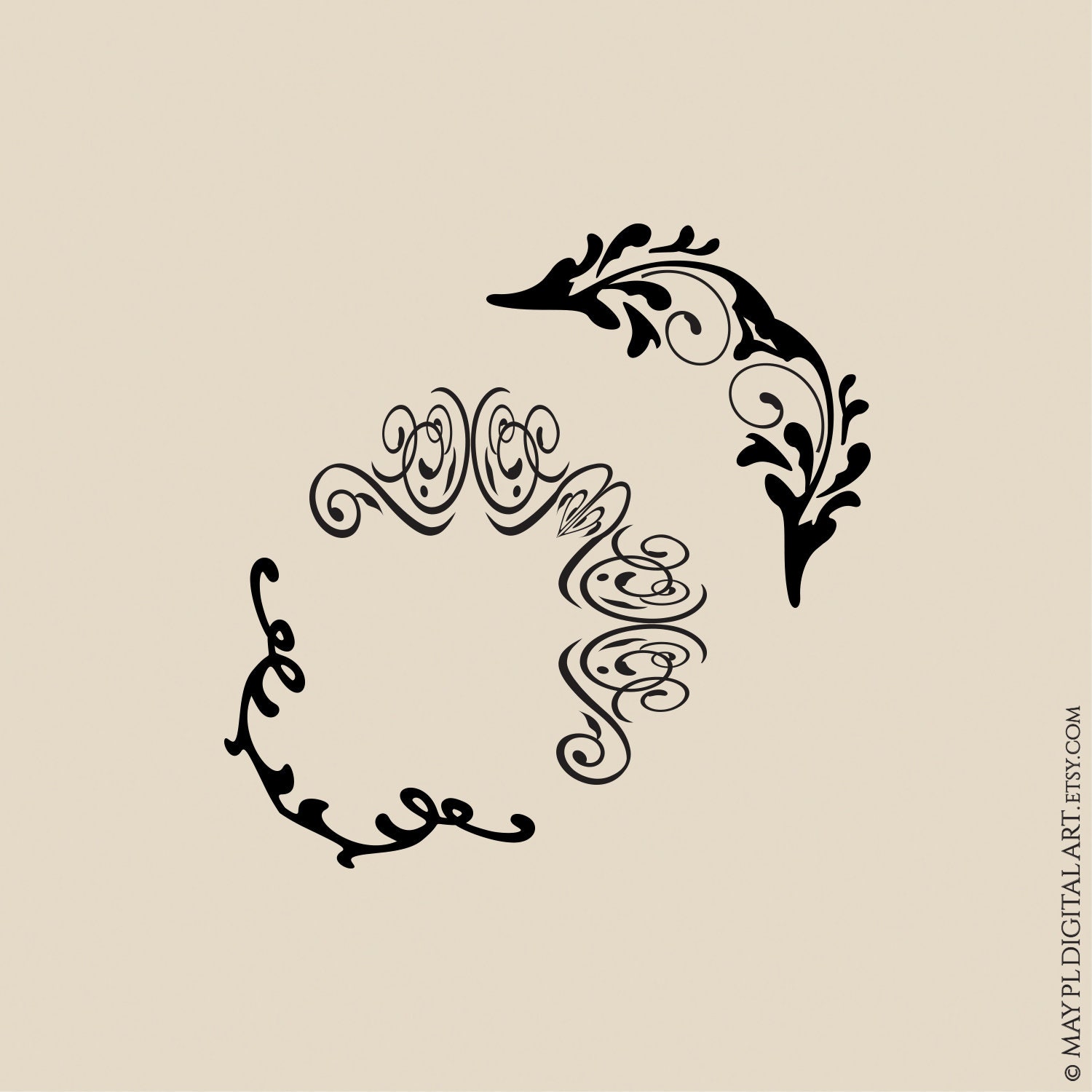 Hoekranden decoratieve ontwerpen, vintage paginahoeken - Heritage Filigraan  Klassiek Bloeiende Swirl Ornamenten 10917 - Etsy België, image size:1500x1500