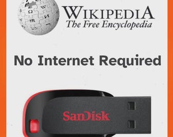 Wikipedia Offline USB | Entire English Wikipedia | No Internet Needed