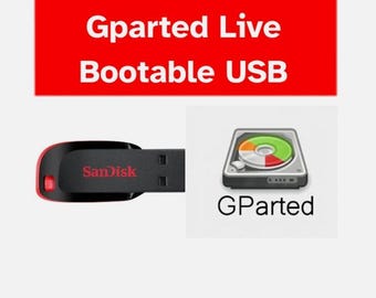 GParted Live Bootable USB - Leistungsstarker Volumeditor für Größenänderung, Klonen & Formatieren | UEFI Boot-Unterstützung | Disk-trauung