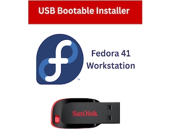 Fedora 41 Workstation Live Bootable USB – Linux Test Install Recovery OS