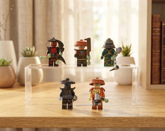 5pcs Forbidden Five Minifigure Bundle, Zarkt Drix Kuur Nokt & Rox, Ninjago Dragons Rising Villain Bricks Set, Gift for Kids Birthday