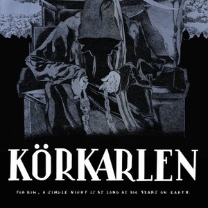 Körkarlen / The Phantom Carriage - Horror Movie Ilustrowany wydruk artystyczny w formacie A3.