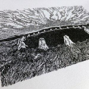 The Stone Circle A4 Art illustration print/Wall Decor. image 3