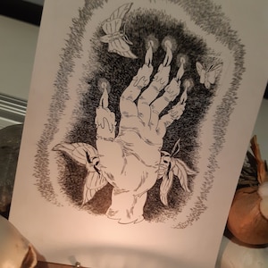 Original Art - Hand of Glory Moth