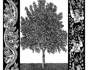 Apple Tree Folklore A5 Print