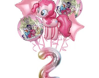 My Little Pony Geburtstagsparty Aluminiumfolie Helium Ballons Mädchen Thema Kinder Party Baby Shower Geschenk