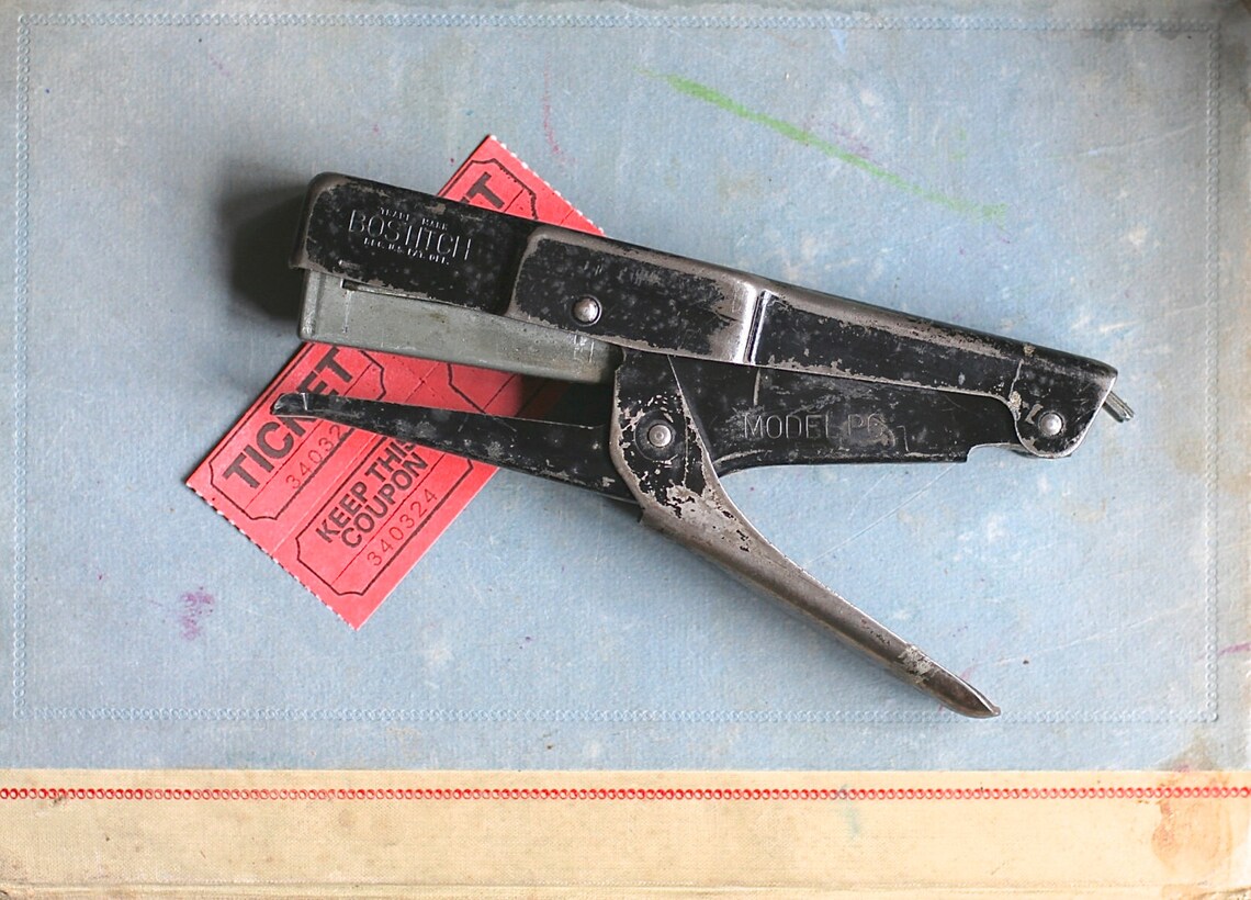 Bostitch Model P6 Stapler Plier And Staples Original Box Etsy