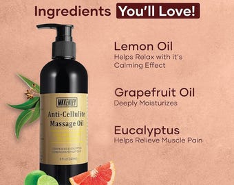 Body Massage Oil with Botanical Ingredients | Hydrating Skin Care Oil for Self Care & Spa Routine