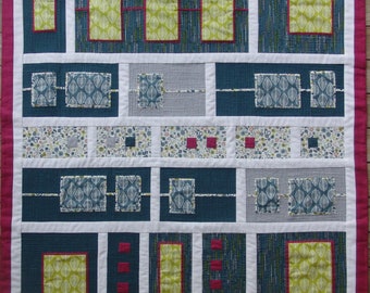 Contemporary Patchwork Quilt Kit: "Through my Window" Design