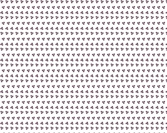 Dots / Purple dots on white / Blossom by Melanie Vincent / patchwork quilting fabric / purple white / purple dots trio / half a metre