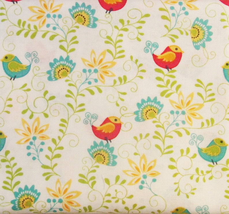 Sunday Ride birds by Cherry Guidry for Benartex patchwork quilting fabric P10084-09 image 1