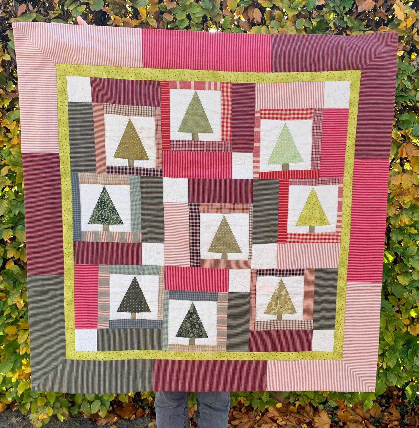 Folksy Christmas Tree Patchwork Quilt DOWNLOAD PDF PATTERN - Etsy