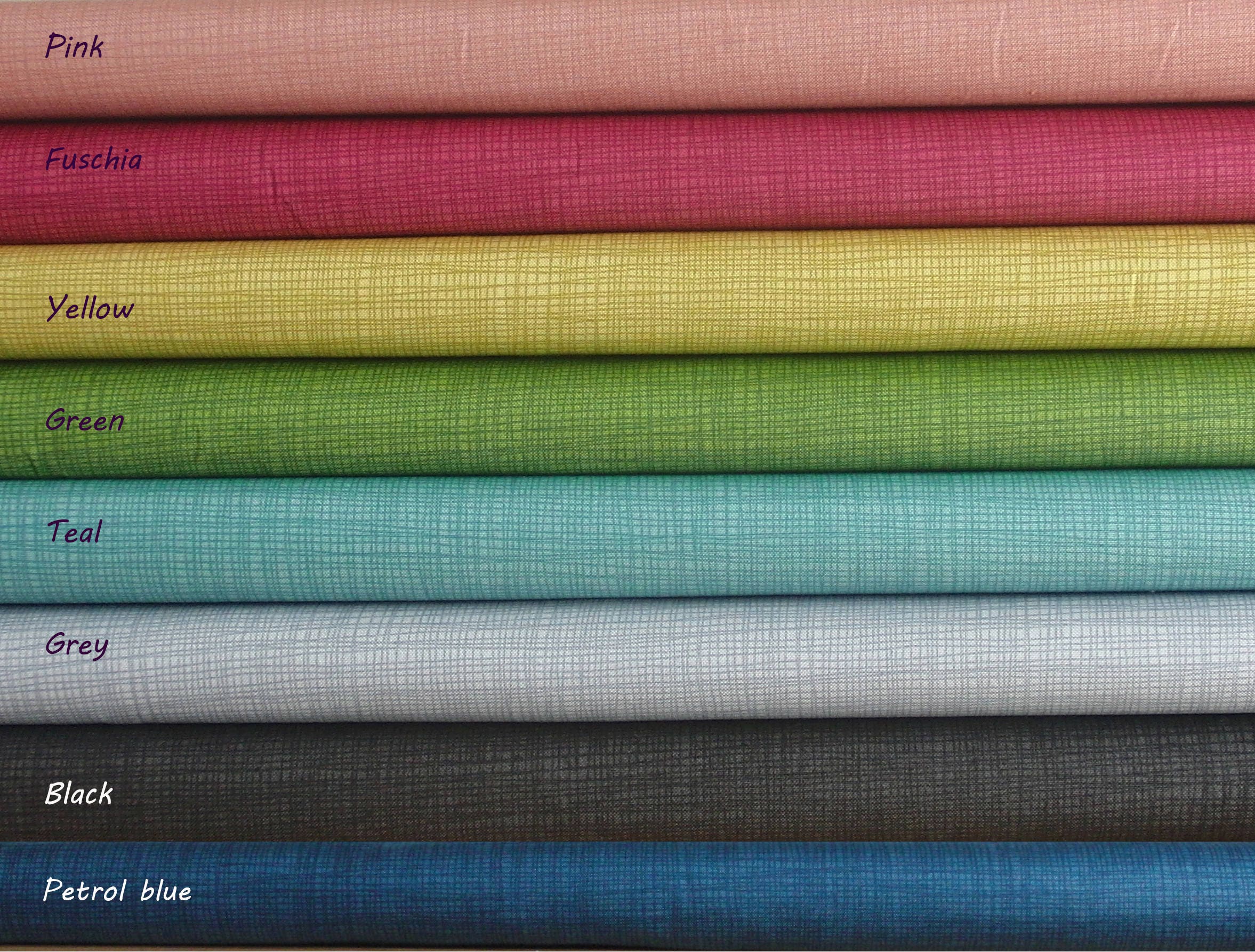 Makower Linea patchwork quilting fabric / Black Grey Teal Etsy