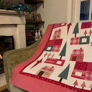 Home for Christmas Patchwork-Quilt DOWNLOAD PDF-SCHNITTMUSTER