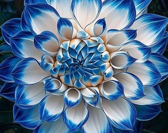 Blue Dahlia Seeds | Rare Elegant Garden Flower Blooms