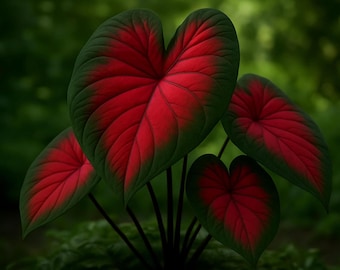 Royale Flush Caladium Bulbs 2 Pcs | Tropical Foliage Plant | Indoor Outdoor Decor