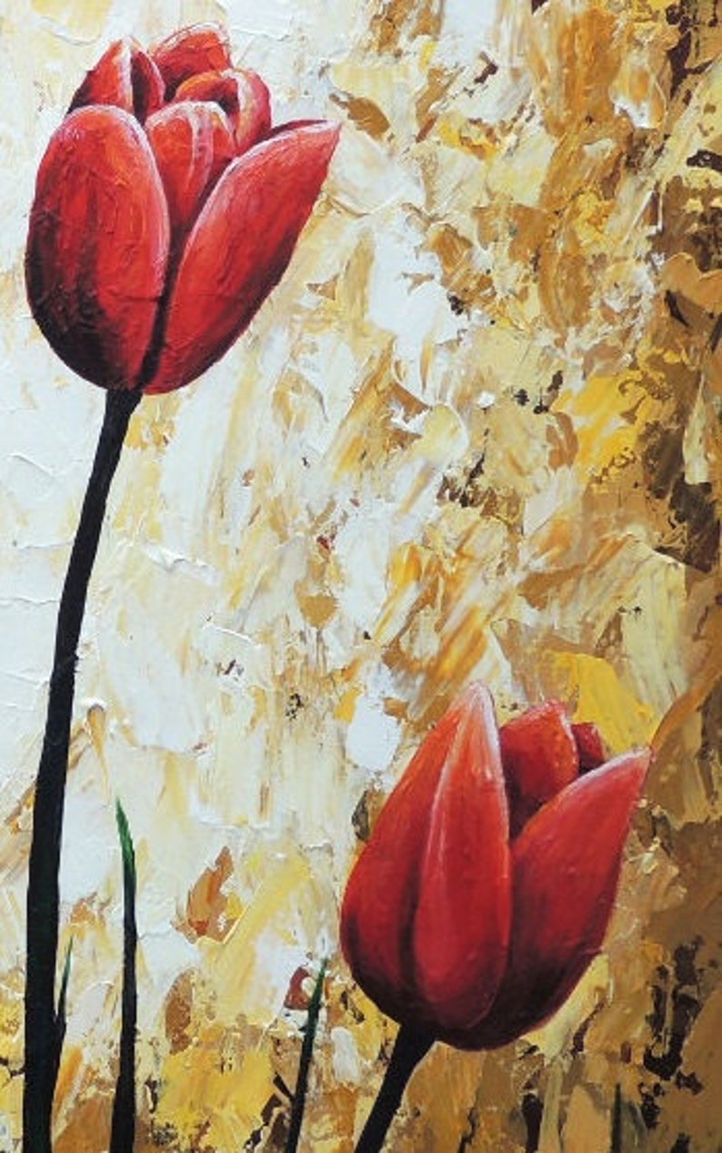 Tulips Print Small Wall Art Home Decor Etsy
