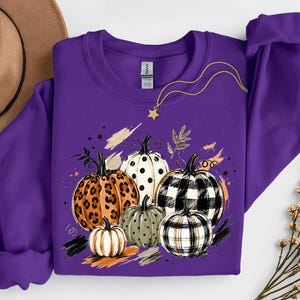 Pumpkin Harvest Season Tee, Autumn Graphic Shirt, Fall Pumpkin Lover T-Shirt, Rustic Fall Gift