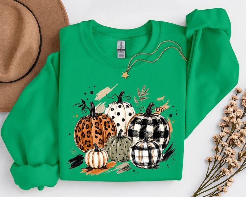 Pumpkin Harvest Season Tee, Autumn Graphic Shirt, Fall Pumpkin Lover T-Shirt, Rustic Fall Gift