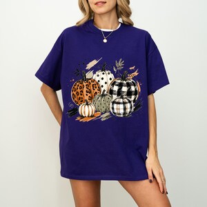 Pumpkin Harvest Season Tee, Autumn Graphic Shirt, Fall Pumpkin Lover T-Shirt, Rustic Fall Gift