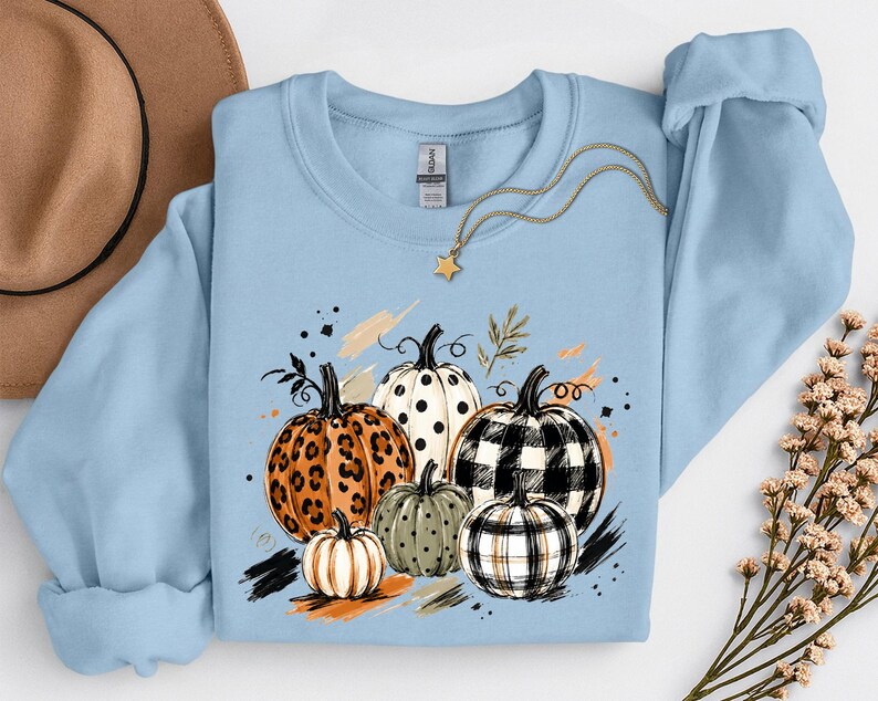 Pumpkin Harvest Season Tee, Autumn Graphic Shirt, Fall Pumpkin Lover T-Shirt, Rustic Fall Gift