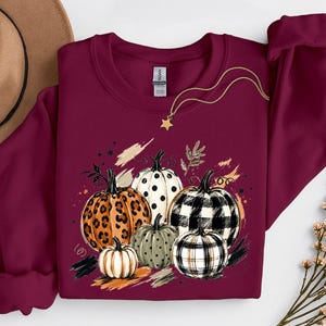 Pumpkin Harvest Season Tee, Autumn Graphic Shirt, Fall Pumpkin Lover T-Shirt, Rustic Fall Gift