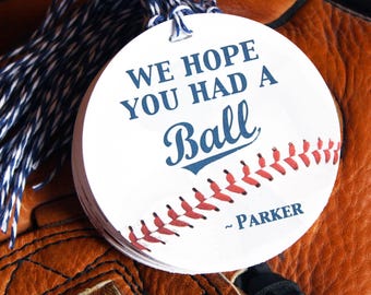 Gepersonaliseerde bedankkaartjes honkbalfeest