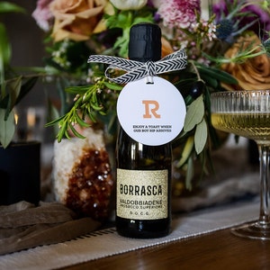 Vintage Ranch Champagne Baby Shower Tags, Baby Shower, Initial Tags Gender Neutral, Wild West, Cowboy Champagne Tag, Baby Shower Ideas