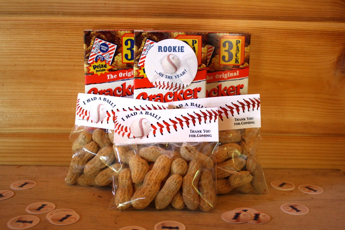 Baseball Party Favors Baseball Treat Bag Label Baseball Etsy