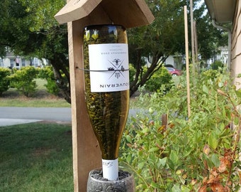 Wine Bottle Bird Feeder,