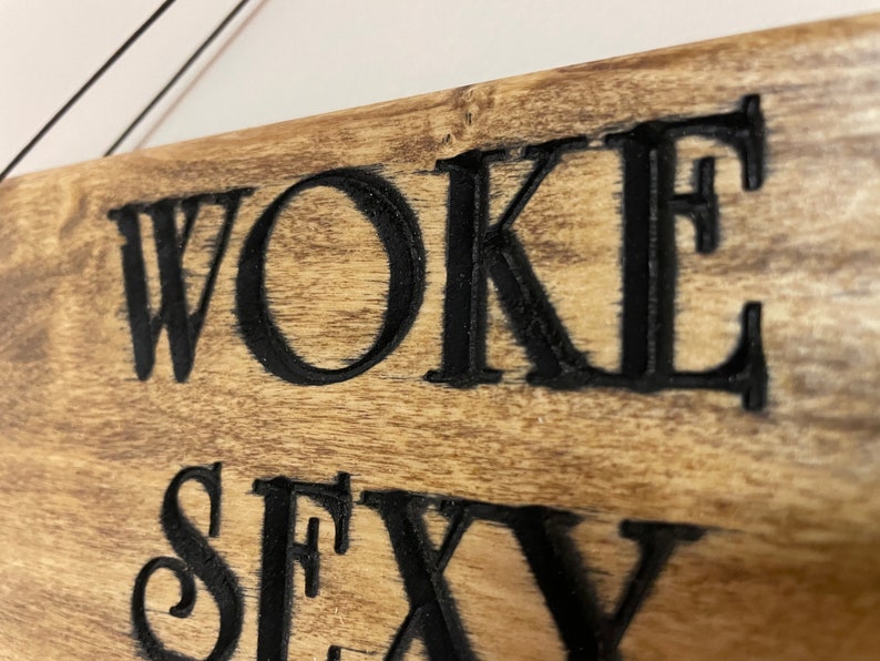 Woke Up Sexy as Hell wooden sign. Wooden sign. Sexy as Hell wooden sign image 3