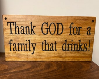 Funny rustic wooden sign. Reclaimed wooden sign. Bar sign. wooden plaque