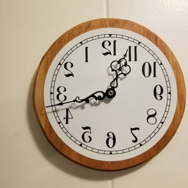 Reverse Clock - Etsy