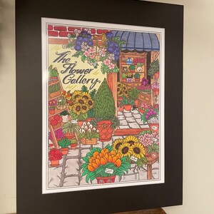 Die Blumen galerie. Färbung. Blumen farbig.