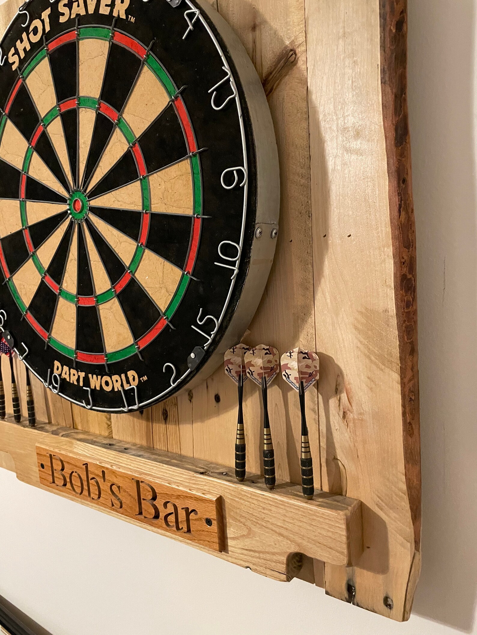 Personalized Pallet Wood Dart Board Backboard Game Room Dart Etsy