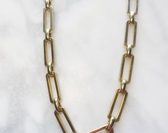 90s gold rectangle chain