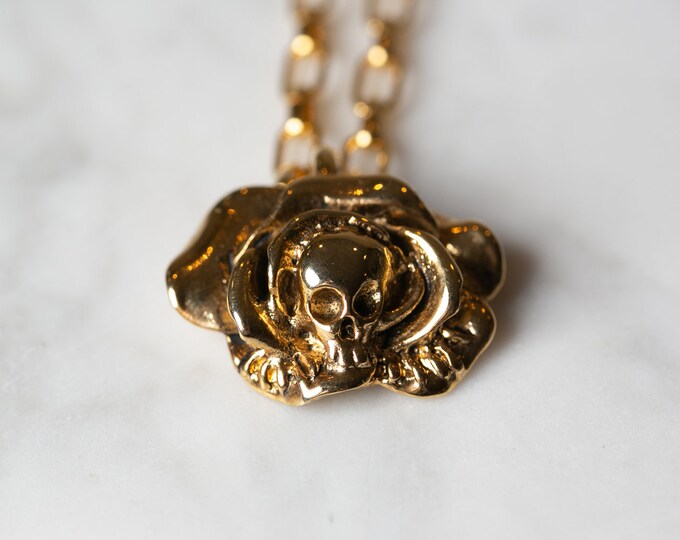 ROSE from the DEAD gold necklace