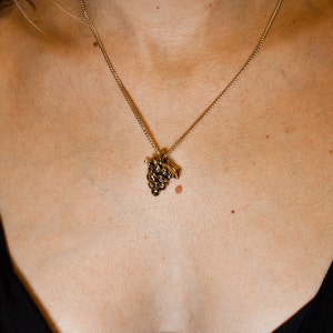 Mini Grape Fruitskull Pendant Necklace image 5