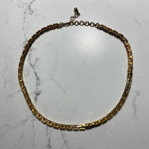 Vintage Chunky 90s gold choker chain image 6